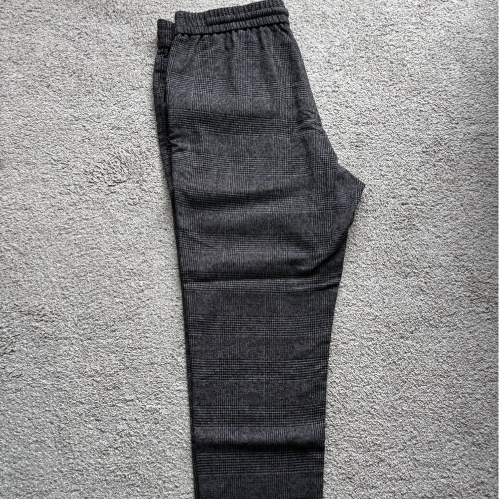 Gray Plaid Pants